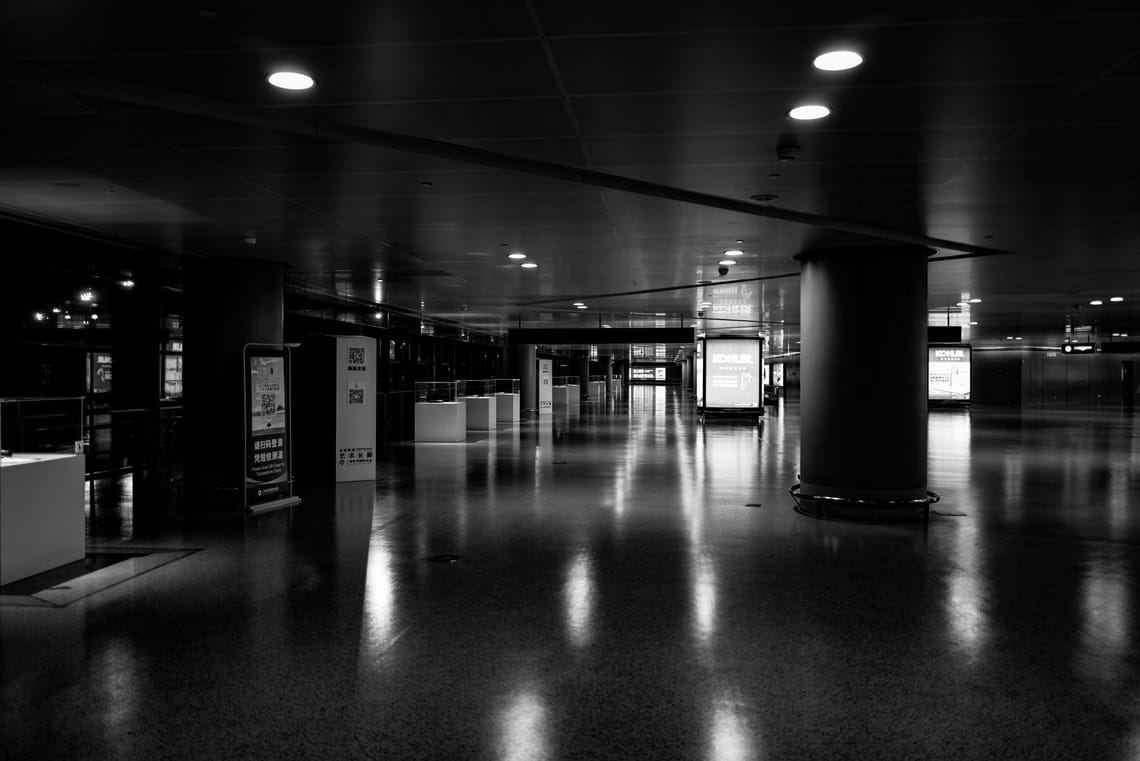 A Midnight In Shanghai's Airport